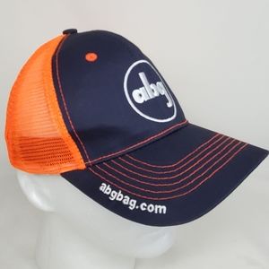 abg bag Mesh Back Trucker Hat Snapback Embroidered Logo Baseball Cap Blue Orange